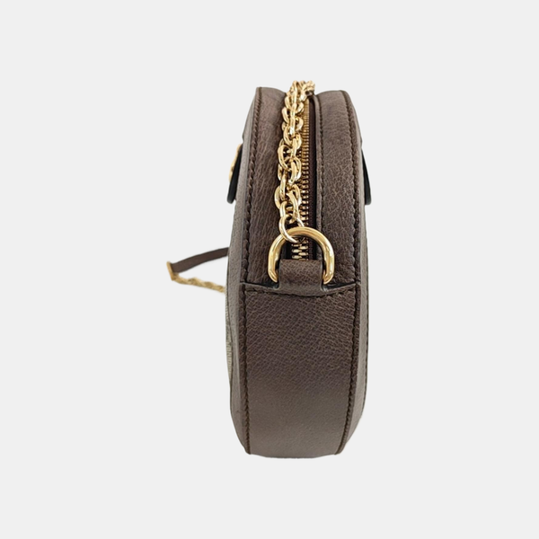 Ophidia Mini Monogram Coated Canvas Beige