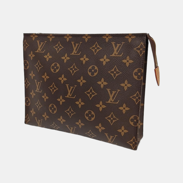 TOILET POCKET 26 Monogram Coated Canvas Brown