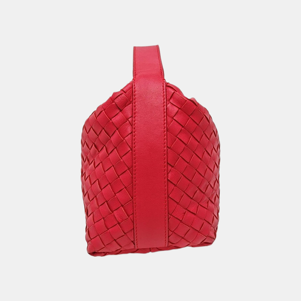 Lambskin Top Handle Bag Red
