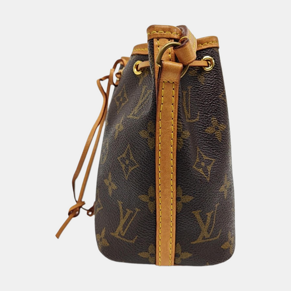 NÉONOÉ Nano Monogram Coated Canvas Brown