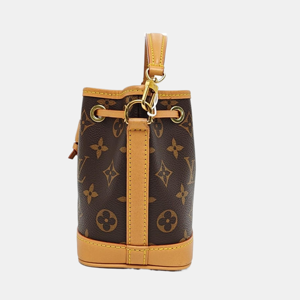 NOÉ Nano Monogram Coated Canvas Brown