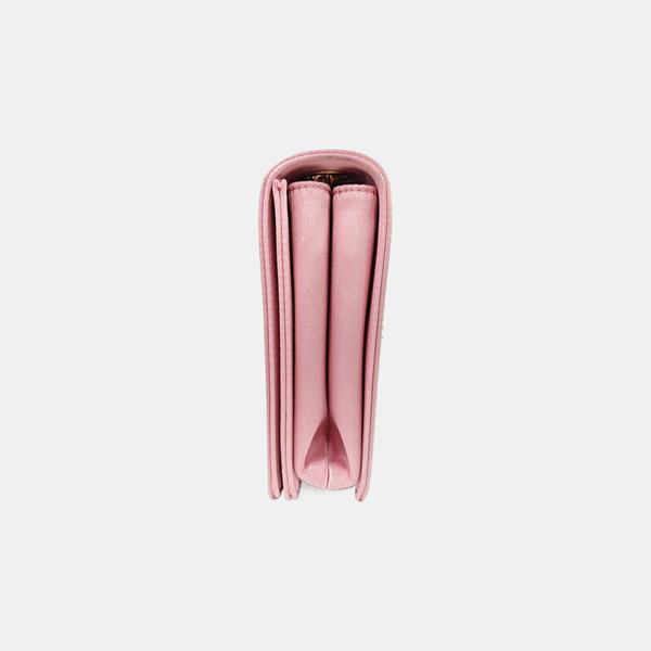 Silk Satin Shoulder Bag Pink