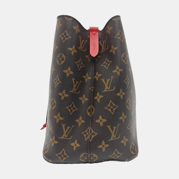 NÉONOÉ MM Monogram Coated Canvas Brown