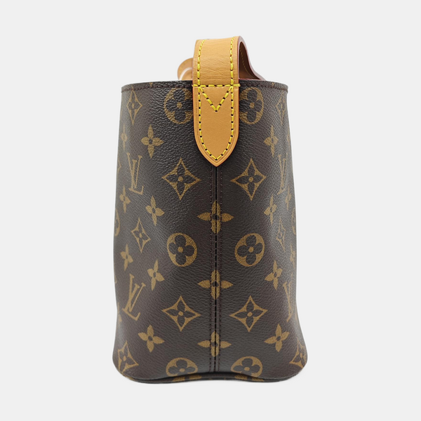ALL IN BB Monogram Coated Canvas Brown