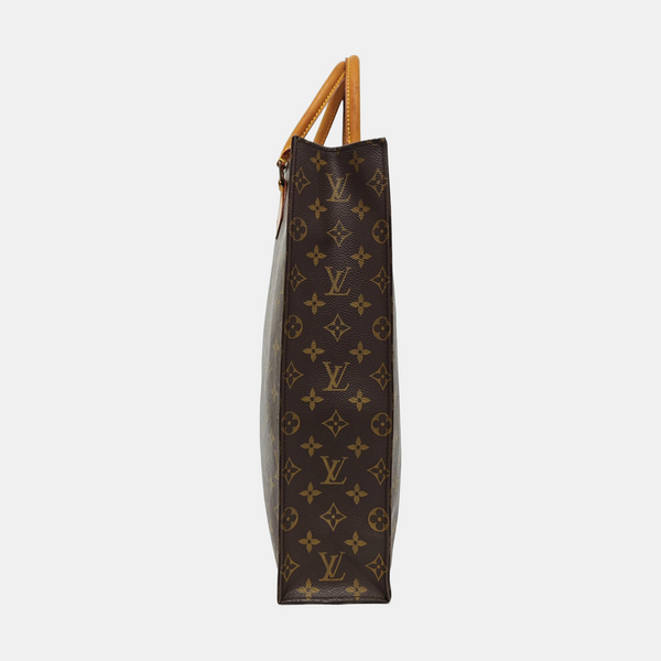 SAC PLAT GM Monogram Coated Canvas Brown