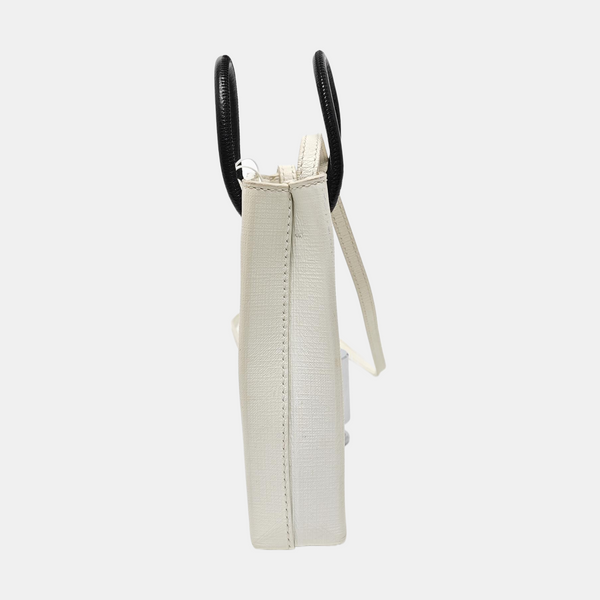 Shopping Bag Calfskin White