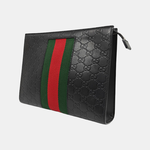 Signature Monogram Calfskin Black