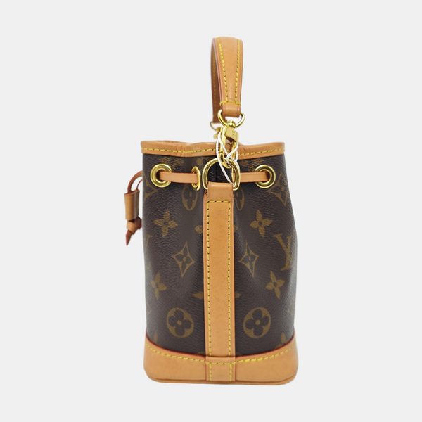 NOÉ Nano Monogram Coated Canvas Brown