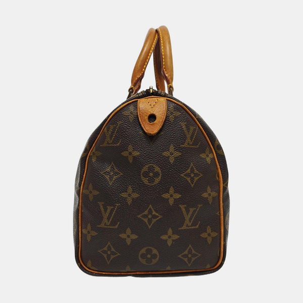 SPEEDY 25 Monogram Coated Canvas Brown