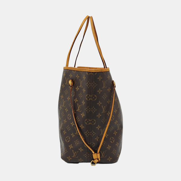 NEVERFULL GM Monogram Coated Canvas Brown