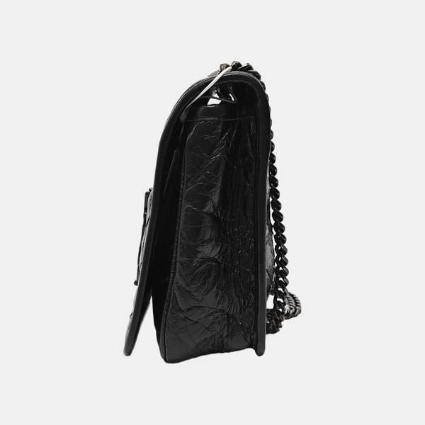 NIKI Mini Chevron Calfskin Black
