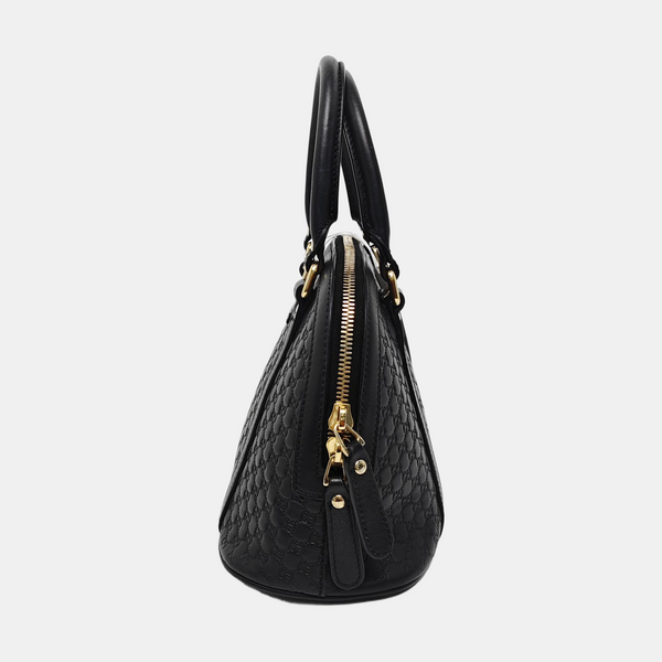 Microguccissima Monogram Calfskin Black