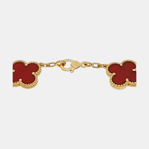 Vintage Alhambra 18k Gold Bracelet