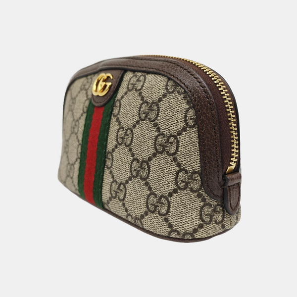 Ophidia Mini Monogram Coated Canvas Beige