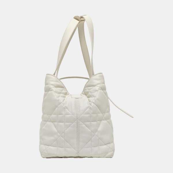Toujours Medium Cannage Calfskin White