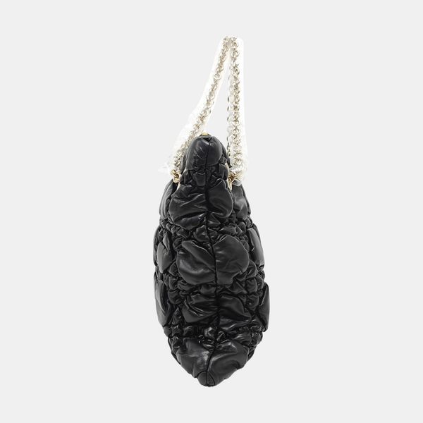 Crunchy Medium Cannage Calfskin Black