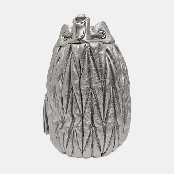 Matelassé Quilted Lambskin Silver