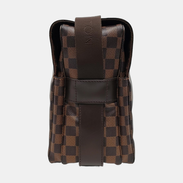 NAVIGLIO MM Damier Ebene Coated Canvas Brown