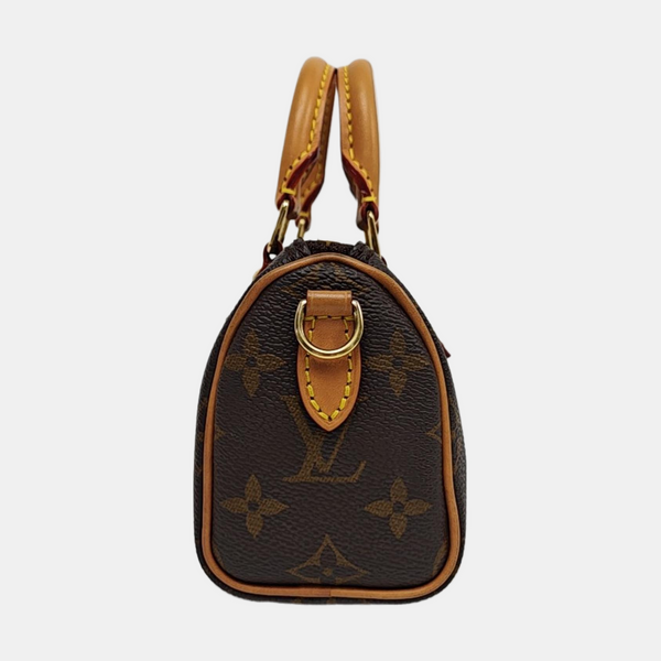 SPEEDY Nano Monogram Coated Canvas Brown
