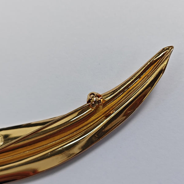 Metal Gold Brooch