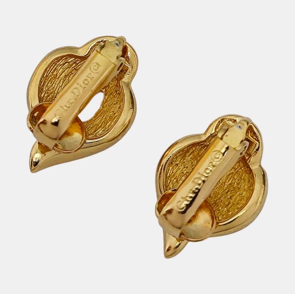 Metal Gold Clip On Earrings