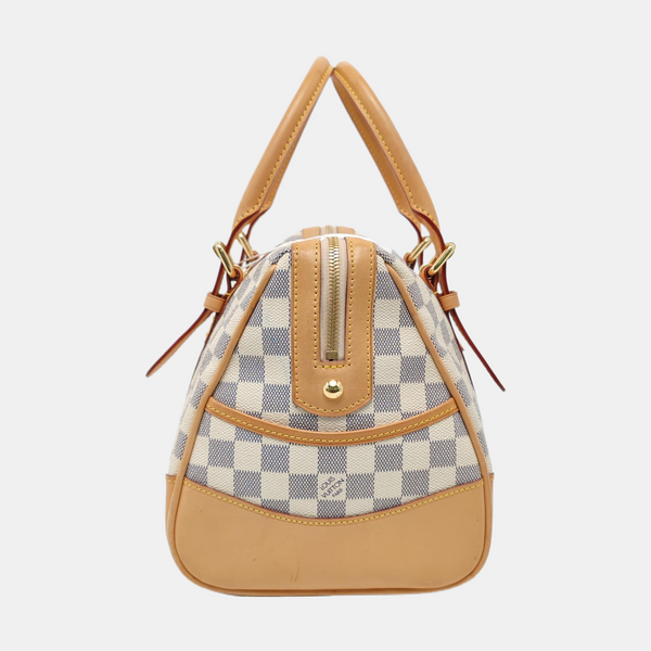 BERKELEY Damier Azur Coated Canvas White