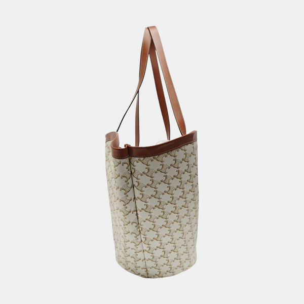 COUFFIN Large Coated Canvas White