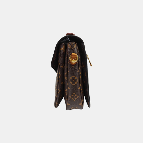 MÉTIS MM Monogram Coated Canvas Brown