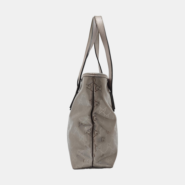 GG Imprime Monogram Coated Canvas Gray