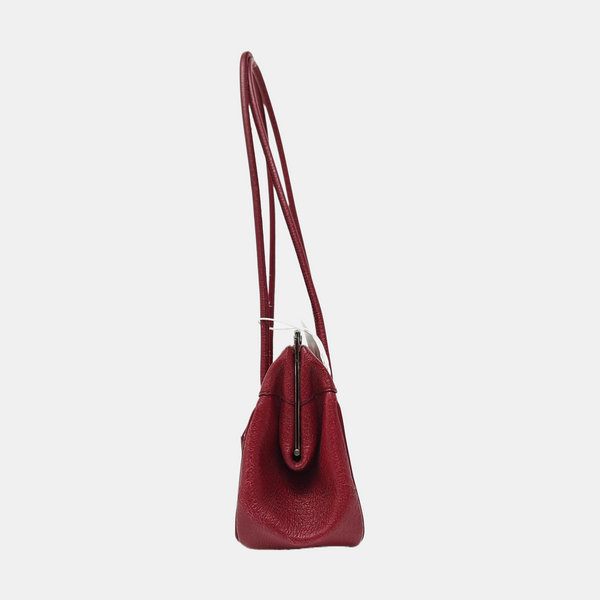 Calfskin Top Handle Bag Red
