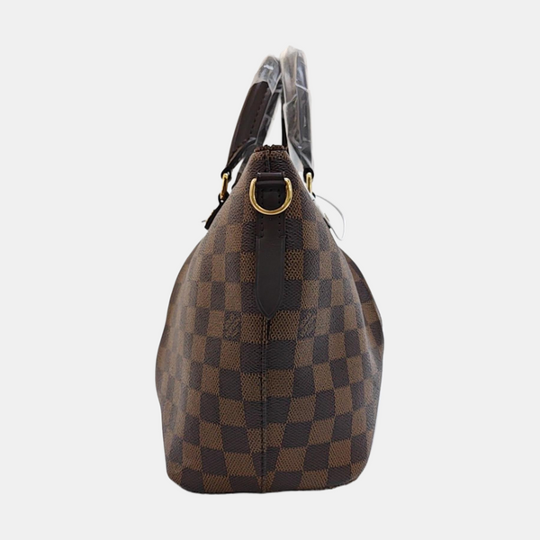SIENA Damier Ebene Coated Canvas Brown