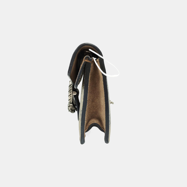 Dionysus Super Mini Monogram Coated Canvas Beige
