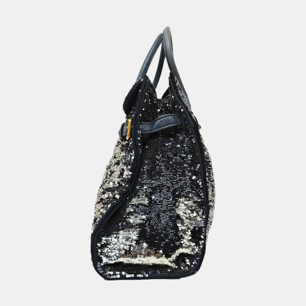 Sequins Tote Bag Blue