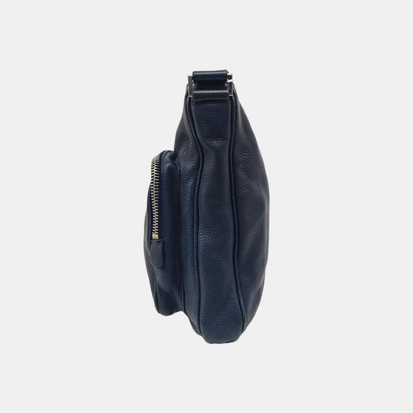 Vela Messenger Bag Calfskin Blue