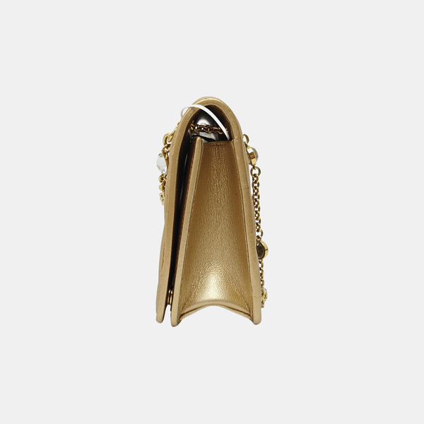 Matelassé Mini Quilted Lambskin Gold