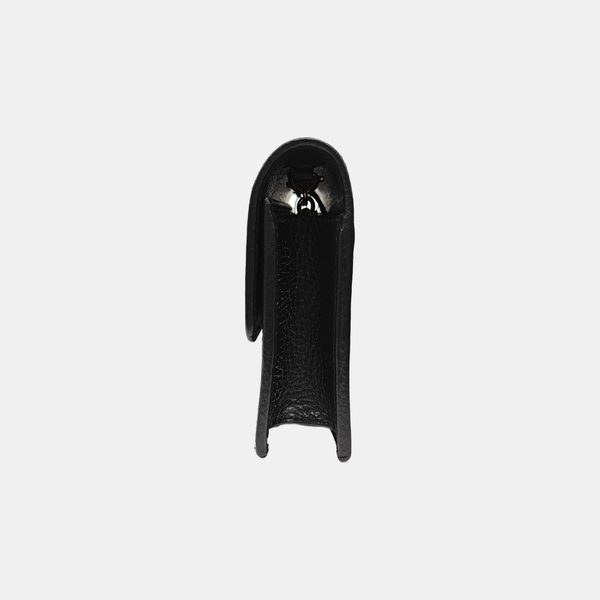 Interlocking G Small Calfskin Black