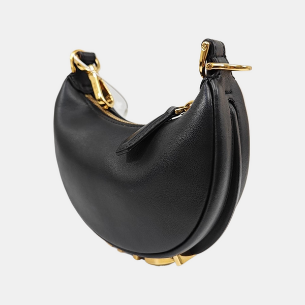 Calfskin Top Handle Bag Black