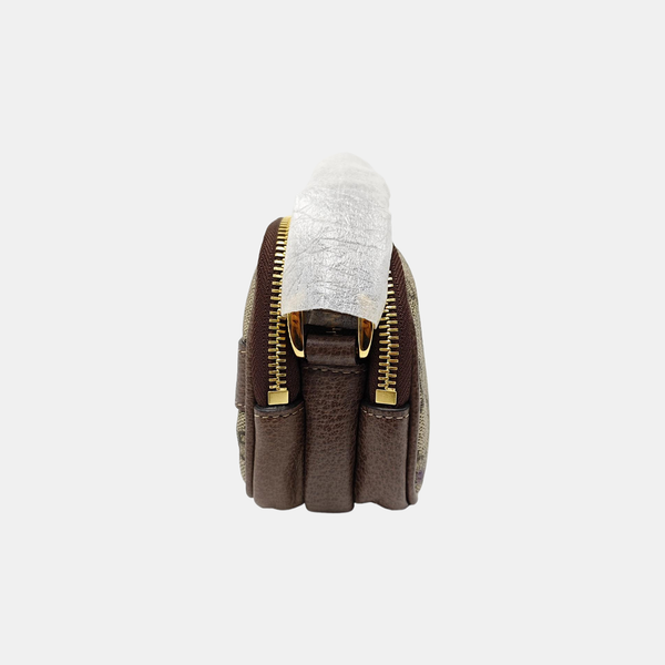 Ophidia Mini Monogram Coated Canvas Beige