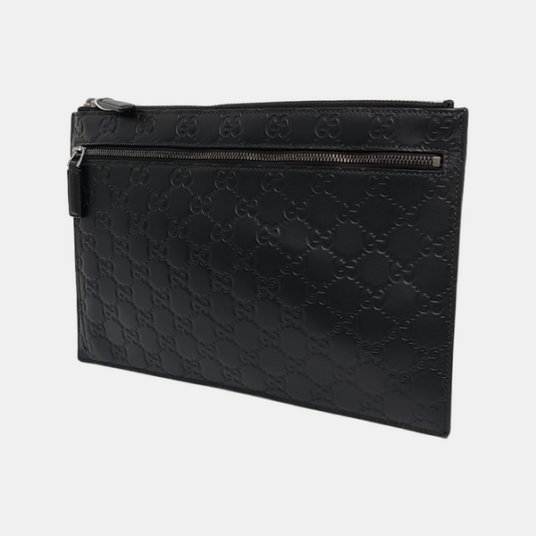 Monogram Calfskin Clutch Black