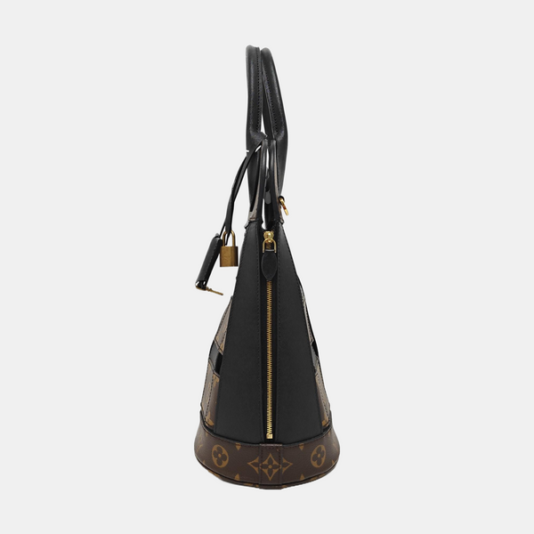 Monogram Coated Canvas Shoulder Bag Brown