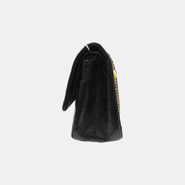 2.55 225 (small) Quilted Calfskin Black