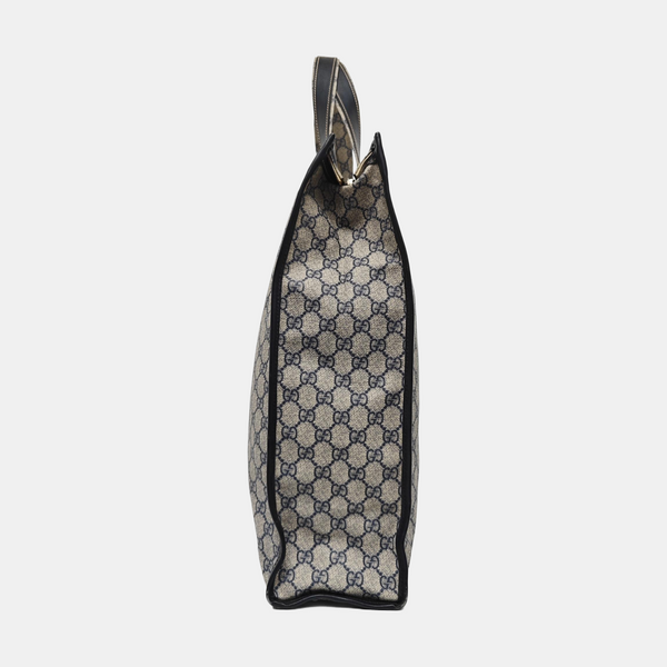 Monogram Coated Canvas Tote Bag Black