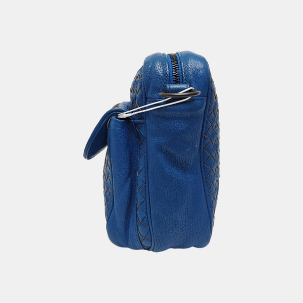 Calfskin Shoulder Bag Blue