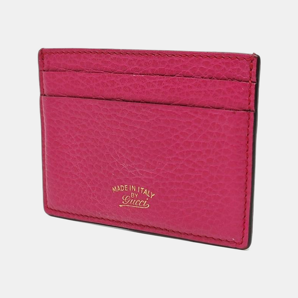 Calfskin Card Holder Red
