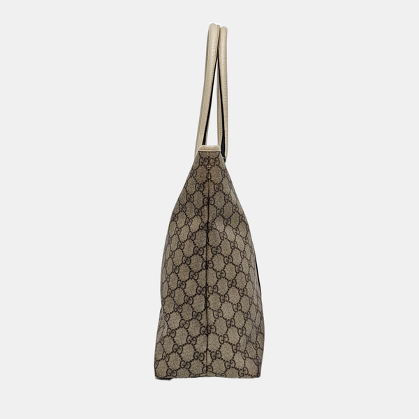 Monogram Coated Canvas Tote Bag Black
