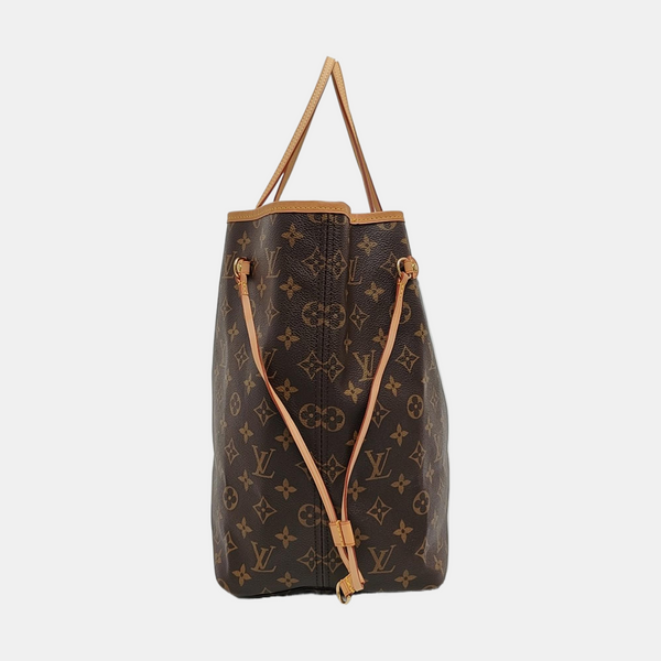 NEVERFULL GM Monogram Coated Canvas Brown