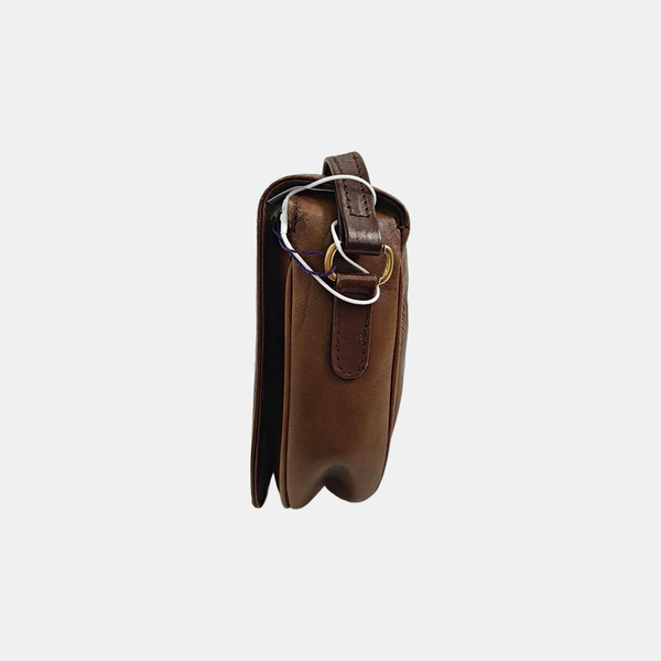 Calfskin Shoulder Bag Brown
