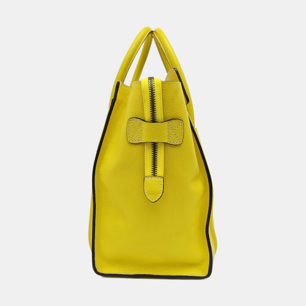 LUGGAGE Mini Calfskin Yellow