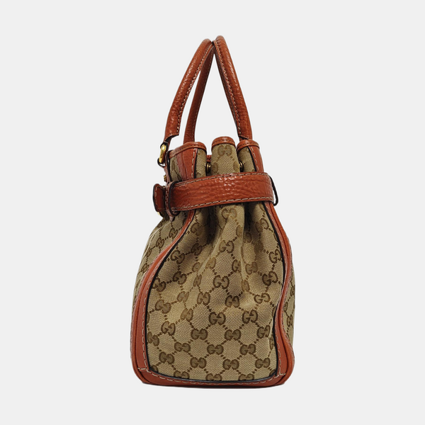 Monogram Canvas Tote Bag Beige