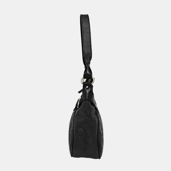 Gancini Leather Black